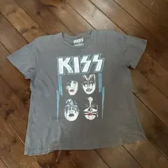 KISS グラフィックプリント Tシャツ XL グレー