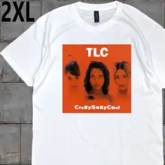 TLC rap hiphop music半袖tシャツ 白2XLサイズ
