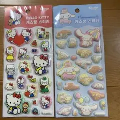 キティ シナモン　マシュマロシール ぷっくりシール 韓国