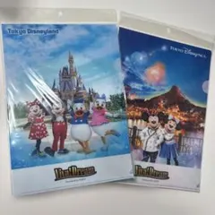 KIRIN 東京ディズニーランド・シー クリアファイル 2枚セット 新品