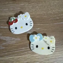 【レア】前髪クリップ ヘアアクセサリー デコパーツ レトロ キティ sanrio