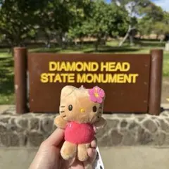 ハワイ日焼けキティ ダイヤモンドヘッド限定 キーホルダー