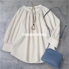 ☆FRAMeWORK☆フレームワーク☆LOVE FROM刺繍シャツ極美品 - メルカリ