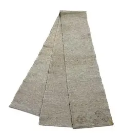 ユ212半幅帯 裂織 落款あり　正絹 着物帯　仕立て上り