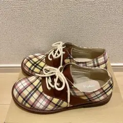 あしながおじさん　チェック柄ローファーのサムネイル
