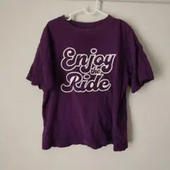 GU キッズ 半袖Tシャツ パープル Enjoy the Ride