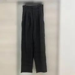 GU グレー系チェック柄パンツ