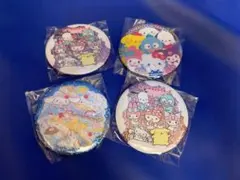 サンリオキャラクター缶バッジ4個セット
