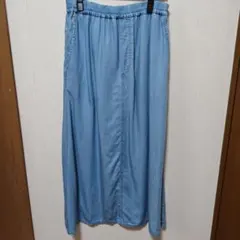 オンワード☆自由区　春夏物　テンセルデニムスカート　美品のサムネイル