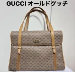 GUCCI オールドグッチ GG柄 ハンドバッグ PVC レザー