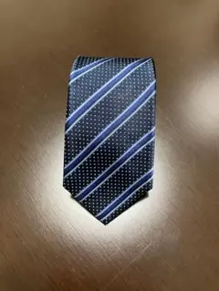 Paul Smith ネイビー ストライプ ドット ネクタイ