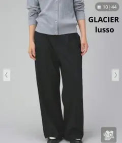 ハニーズ GLACIER lusso ワイドパンツ ブラック M ストレッチ