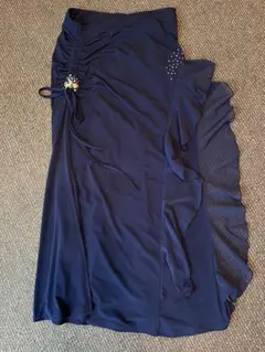ネイビー フリル付き レッスンウェア　イチオク　美品