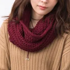 新品！INGNI＊ニットスヌード＊ボルドー＊マフラー