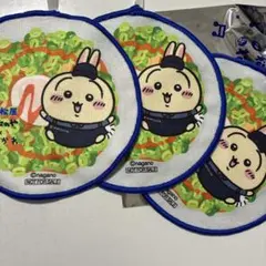 松屋　うさぎ ハンドタオル3枚セット　ちいかわ　アクキーセット