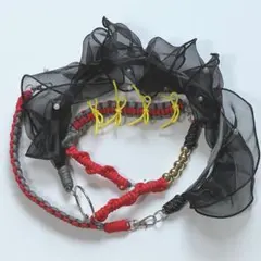 パラコード スマホストラップ 2way【赤、黒、グレー、黄】