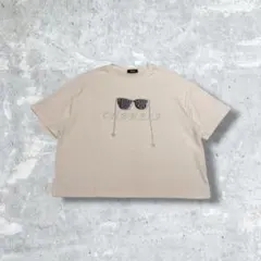TANPPOPPO 半袖Tシャツ ホワイト FREE ラインストーン ストレッチのサムネイル