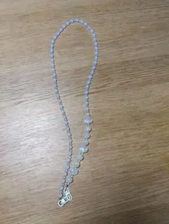 スマホショルダーストラップ パール風 ハートモチーフ