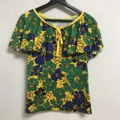 vintage YSL flower shirt kのサムネイル