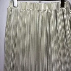 ローリーズファームプリーツメロータイトスカートドレープテロ感光沢ウエストゴム