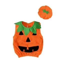 ハロウィン かぼちゃ 子供 コスプレ 100~110cm カボチャ 帽子つき