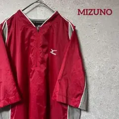 MIZUNO ミズノ 半袖 ハーフジップ ナイロン スポーツ トレーニング Sのサムネイル