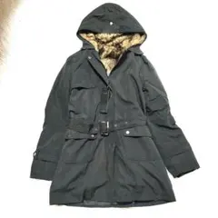 未使用タグ付き　モズコートフード付きファーインナー外し可能　黒　L