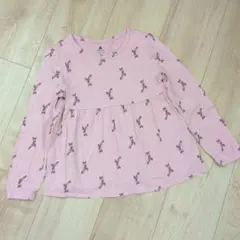 baby GAP バレエシューズプリント長袖Tシャツ