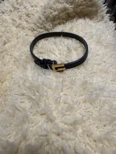 ✨GUCCI✨グッチ✨Gロゴ✨ブラック✨エナメル✨ヴィンテージ✨バングル