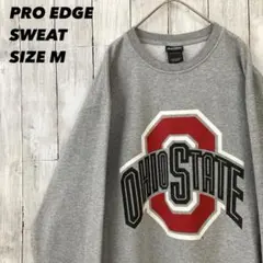 PRO EDGE オハイオステイトカレッジプリントスエットトレーナー M グレー