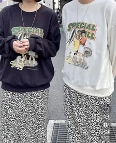 プリント スウェット