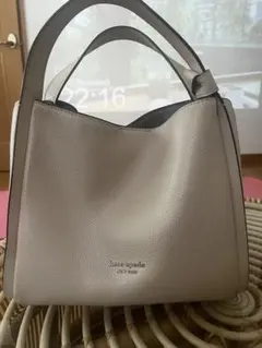 kate spade ホワイト　レザー ハンドバッグ