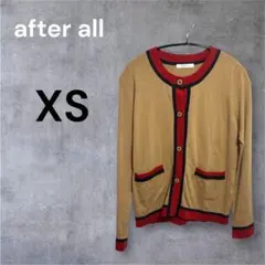 after all ベージュ XS ニット カーディガン 上品 大人コーデ 人気のサムネイル