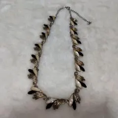 リーフデザイン ネックレス ゴールド シルバー