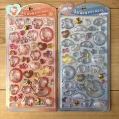 【国内正規品】うるちゅるポップシール シナモン ハローキティ2枚セット