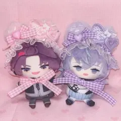 にじぱぺ にじぱぺっと ぬい服 ヘッドドレス 猫耳 紫 ピンク