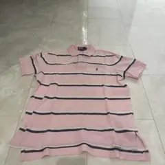 Polo by Ralph Lauren ピンク ストライプ ポロシャツ