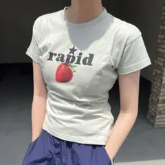 ストロベリー　半袖Tシャツ shesame 韓国　海外ガールのサムネイル