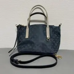 美品　ラシット　ダブルフェイストートバッグ　18周年記念 ブルー　2way