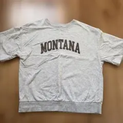 coca MONTANA ロゴプリント 半袖スウェット グレー M