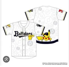 オリックスバファローズ ポケモン ピカチュウ コラボ ユニフォーム L