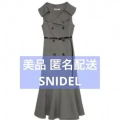 【美品】SNIDEL ビッグカラートレンチジャンスカワンピース 0