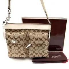 COACH コーチ ショルダーバッグ 斜め掛け シグネチャー 箱 保存袋付き