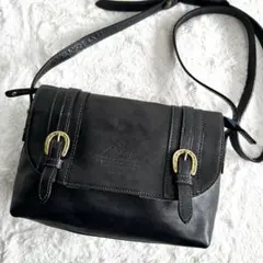 美品✨　Dakota キューブ　馬蹄　本革　ショルダーバッグ 黒