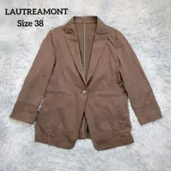 LAUTREAMONT ロートレアモン テーラードジャケット ブラウン薄手 38