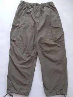 UNIQLO U ワイドフィットパラシュートカーゴパンツ オリーブ L ユニクロ