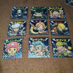 ONE PIECE ホロ仕様キャラクターシール9枚セット