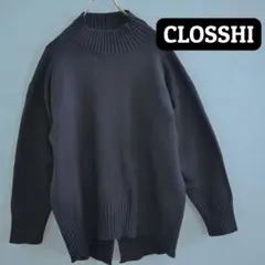 CLOSSHI モックネックニット レディース プルオーバー 秋冬のサムネイル