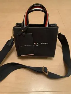 TOMMY HILFIGER 2wayショルダーバッグ　ネイビー