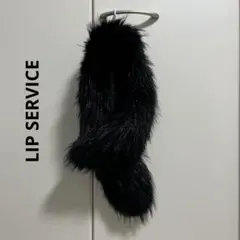 ☆美品☆リップサービス☆ラクーンファーティペット☆リアルファーマフラー☆黒のサムネイル
